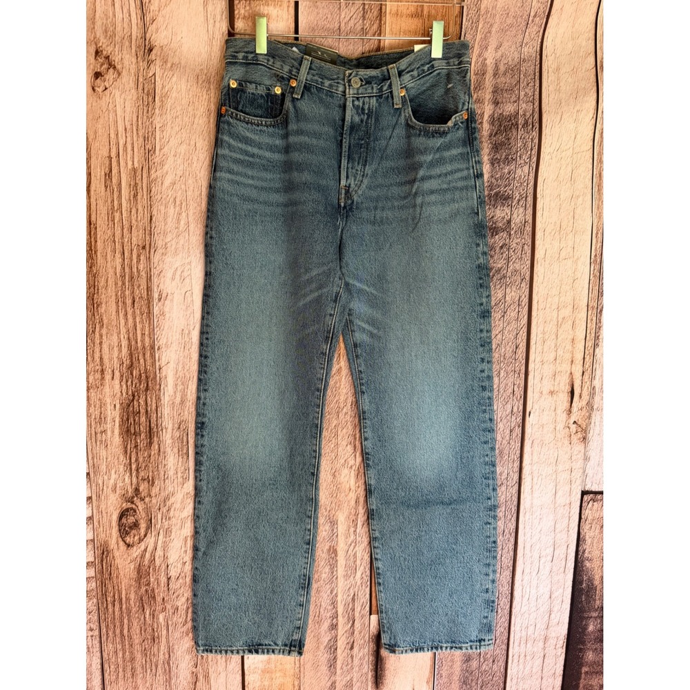 Levi's 501 '90s Jeans Mid Rise Straight Leg Denim Blue Classic Casual 26x30 NWT